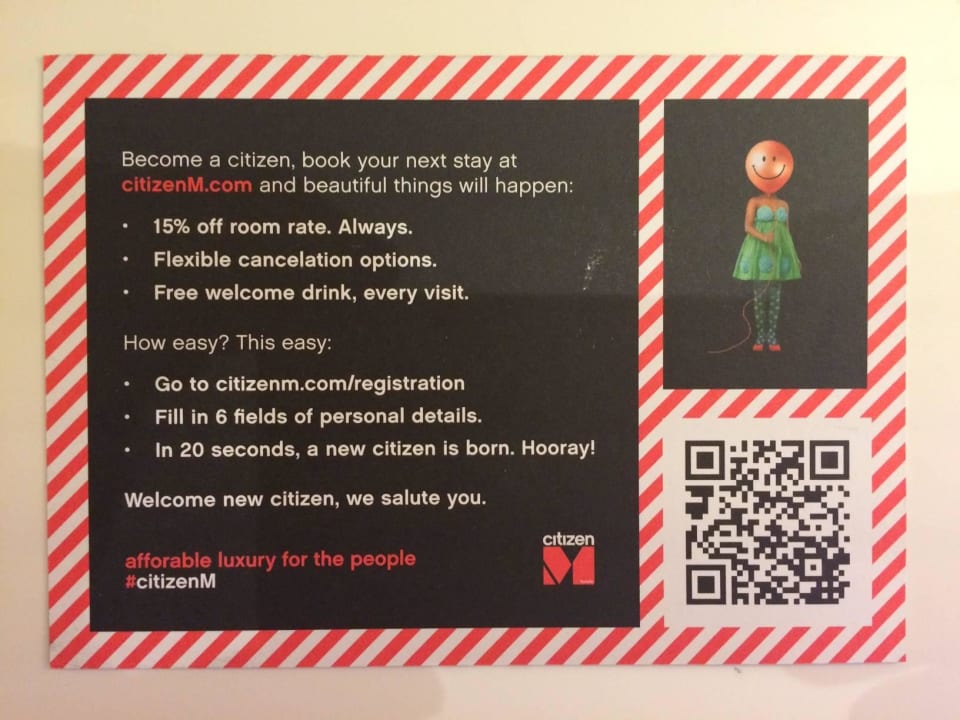 Bonusprogramm citizenM hotel Paris Charles de Gaulle Airpor