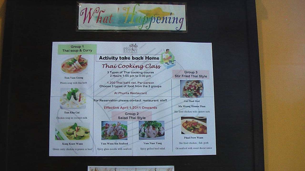 Thai Cooking Class The Phulin Resort