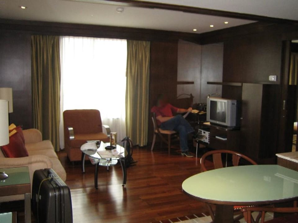 Unser Wohnzimmer im Davis Hotel Davis Bangkok