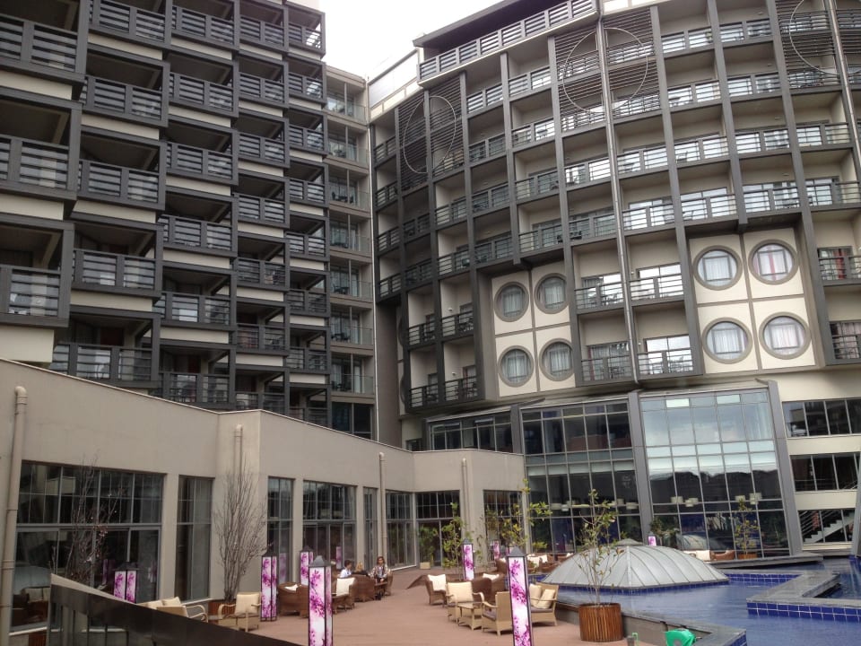 Von der Innenterrasse Limak Lara Deluxe Hotel & Resort