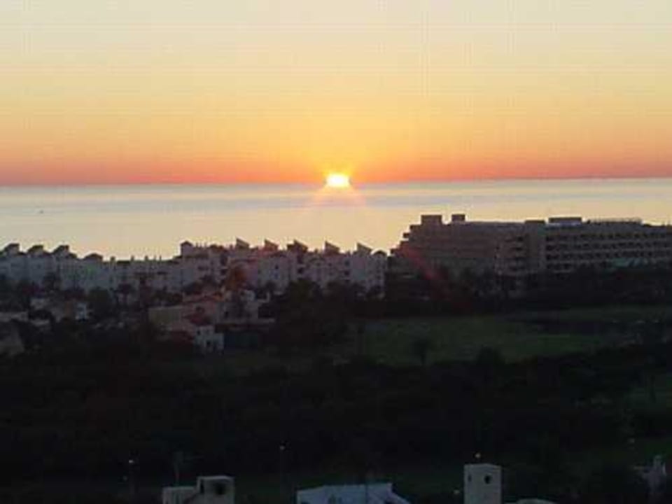 View by night from holiday rentals over Mediterranean Sea Ferienhaus Villa Bella Vista