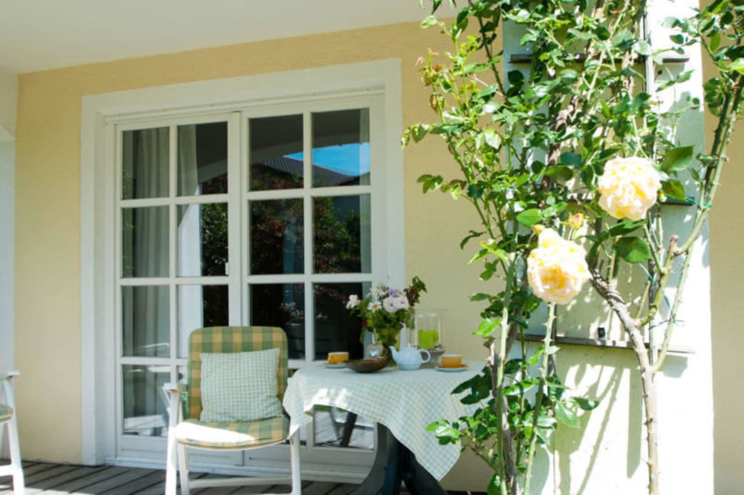 Überdachte Terrasse - Ideal zum Frühstücken Ferienwohnung Haus Anita