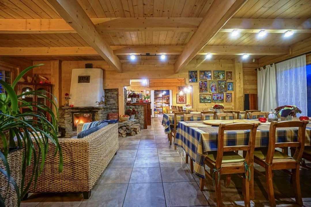 Budynek Główny - jadalnia Ferienhaus Tajgolka