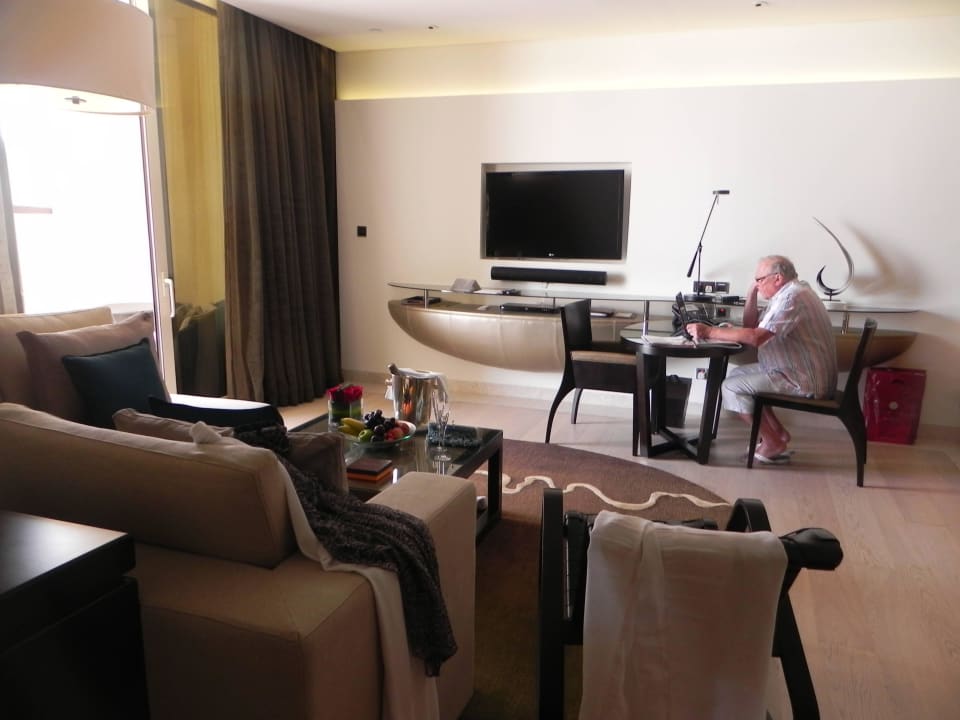 The lounge in our suite Park Hyatt Abu Dhabi Hotel and Villas