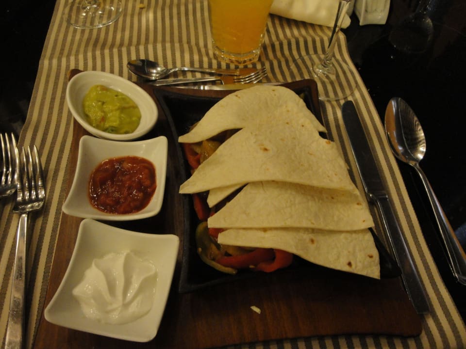 Fajita etwas anders im A la Carte Rest. Hotel Delphin Imperial