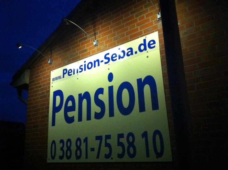"Außenwerbung" Pension Seba