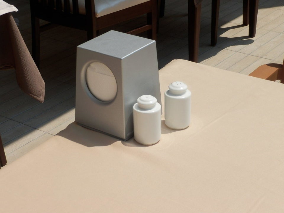 Typische Servietten für ein 5 Sterne Restaurant Dizalya Palm Garden