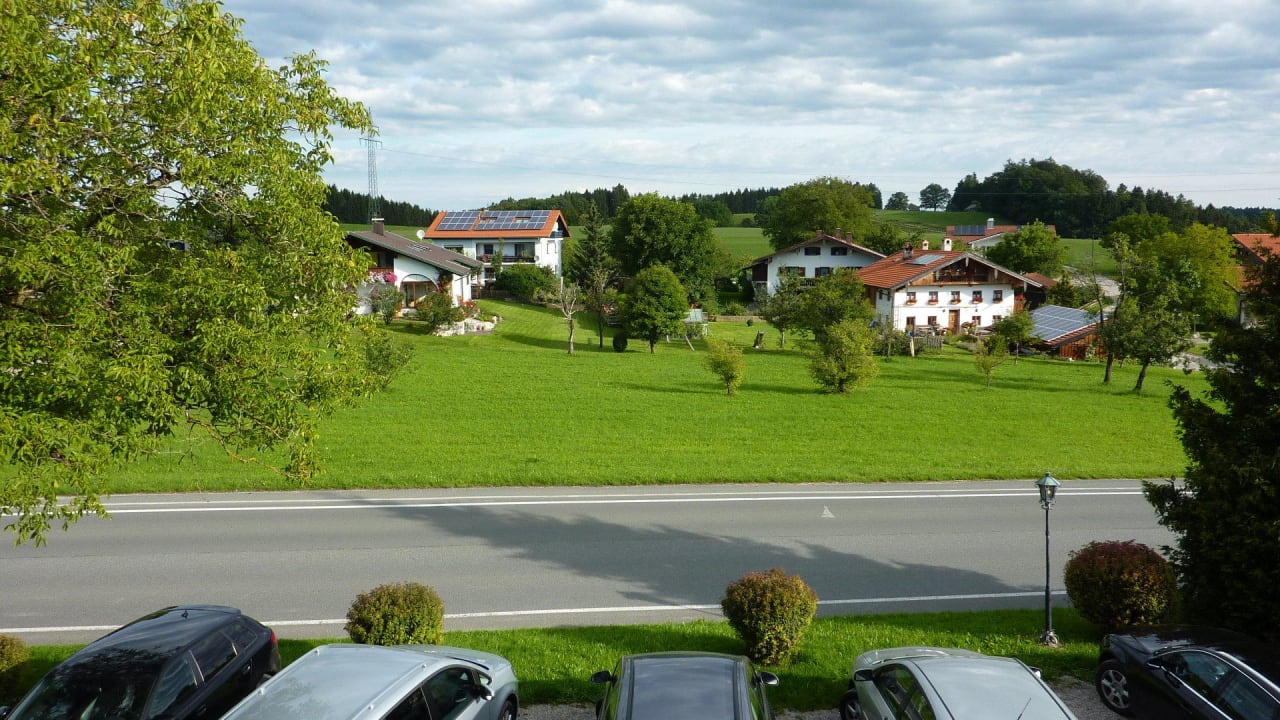Blick vom Balkon  Landgasthof Goldener Pflug