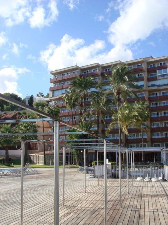 Direkt über dem Restaurant war unser Zimmer Hotel Bonanza Playa