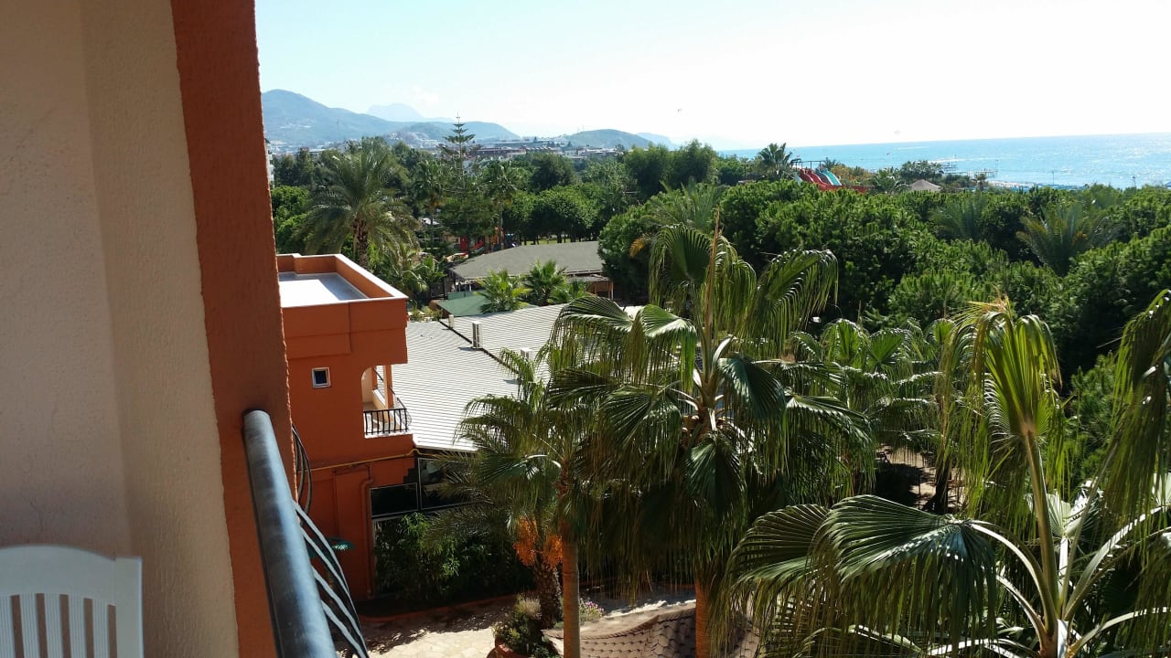 Blick vom Balkon Club Turtas Beach Hotel