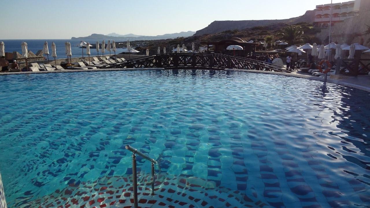 Tolle Poolanlage Hotel Kalithea Horizon Royal