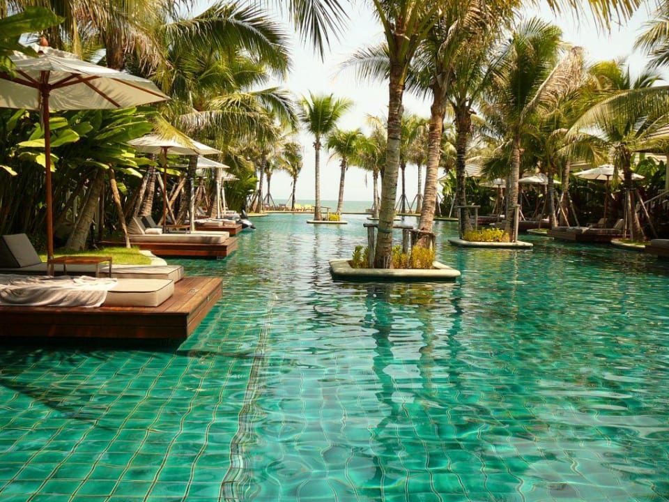 Blick aus der Pool-Vila Hotel Rest Detail Hua Hin