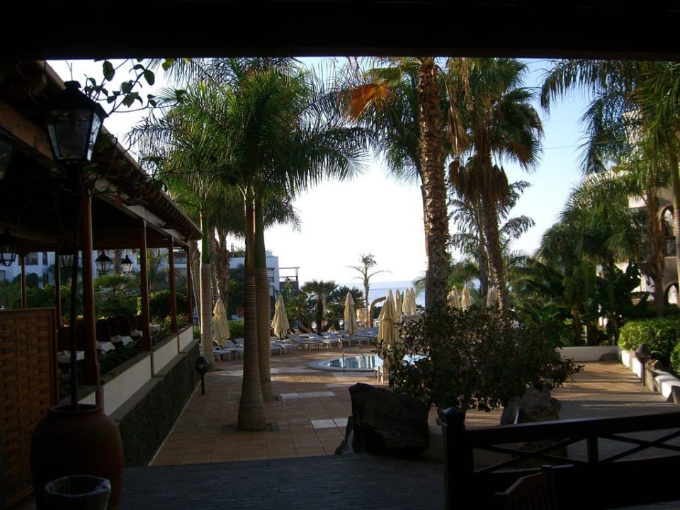 Poolanlage vom Frühstück aus Princesa Yaiza Suite Hotel Resort