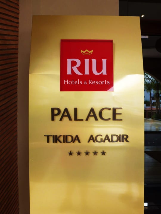 Schild neben dem Eingang Hotel Riu Palace Tikida Agadir