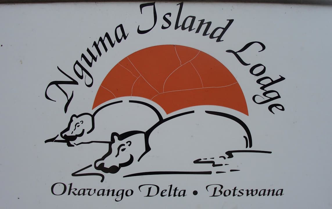 Namensschild der Lodge Nguma Island Lodge