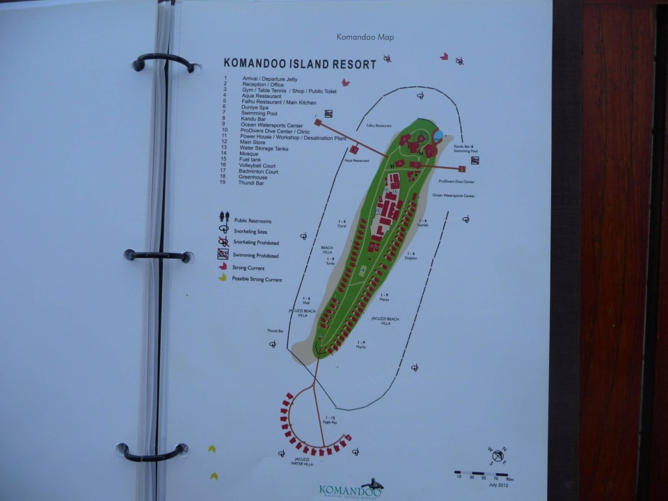 Lageplan Komandoo Island Resort & Spa - Adults only