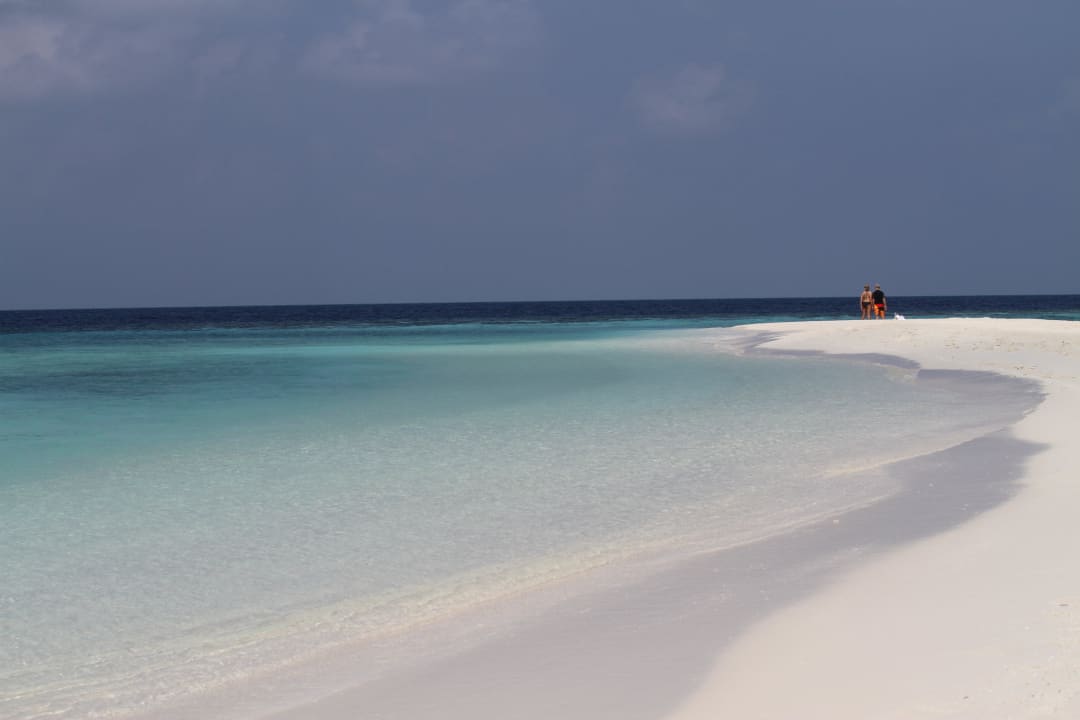 Landzunge vor dem Bungalow Eri Maldives