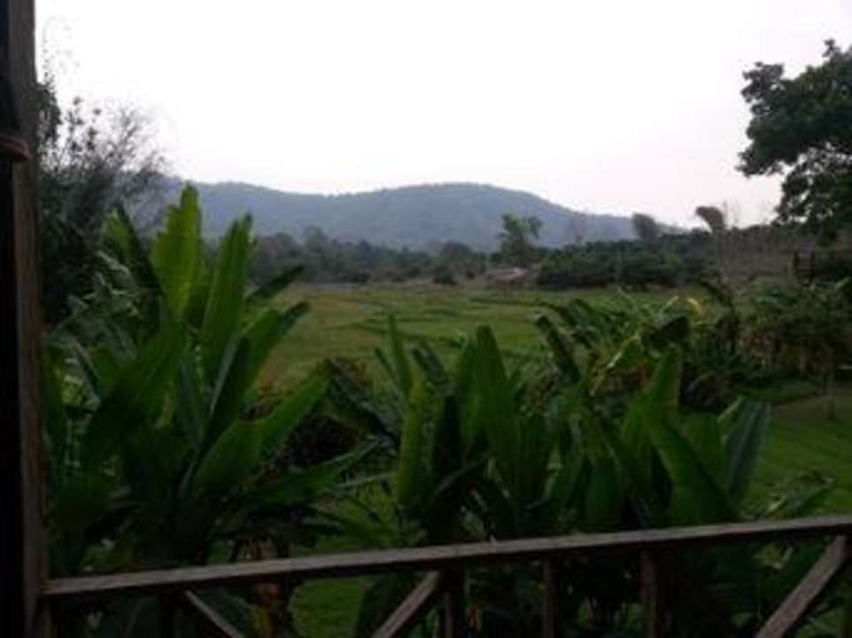 Blick von der Terrasse  Hotel Lisu Lodge