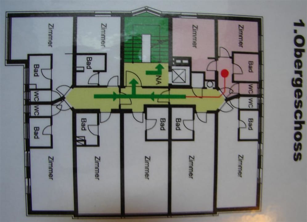 Zimmerplan Hotel Kapeller