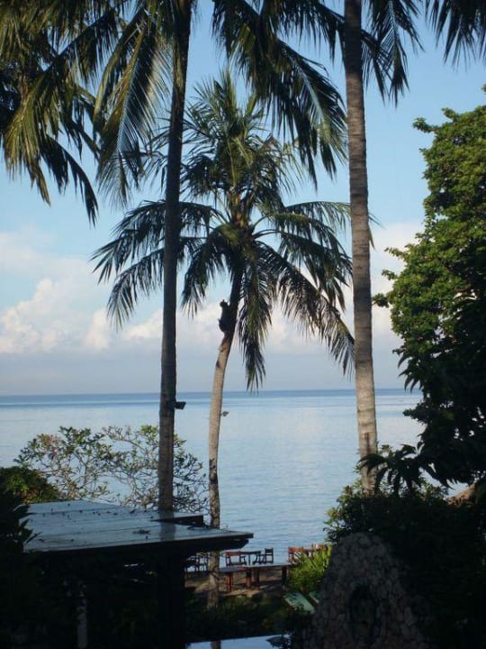 Blick vom Balkon zum Meer Hotel Sheraton Senggigi Lombok Beach Resort