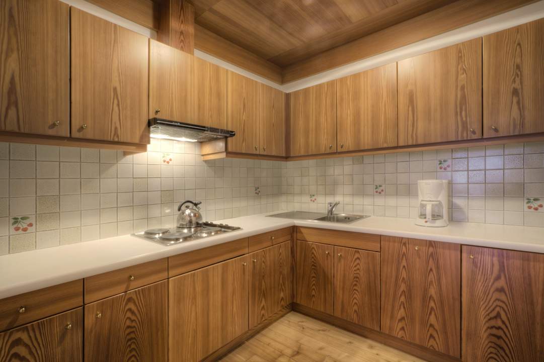 Küche im Appartement Residence Dolomieu