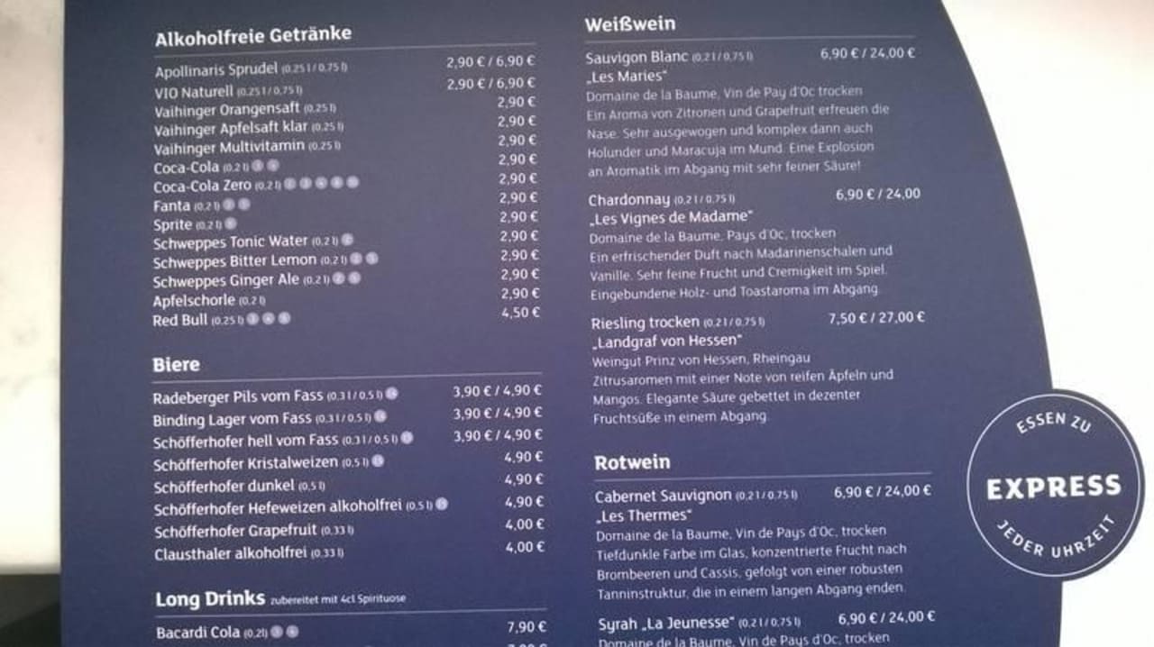 Neu: Express-Bistro-Angebot Holiday Inn Express Frankfurt - Airport