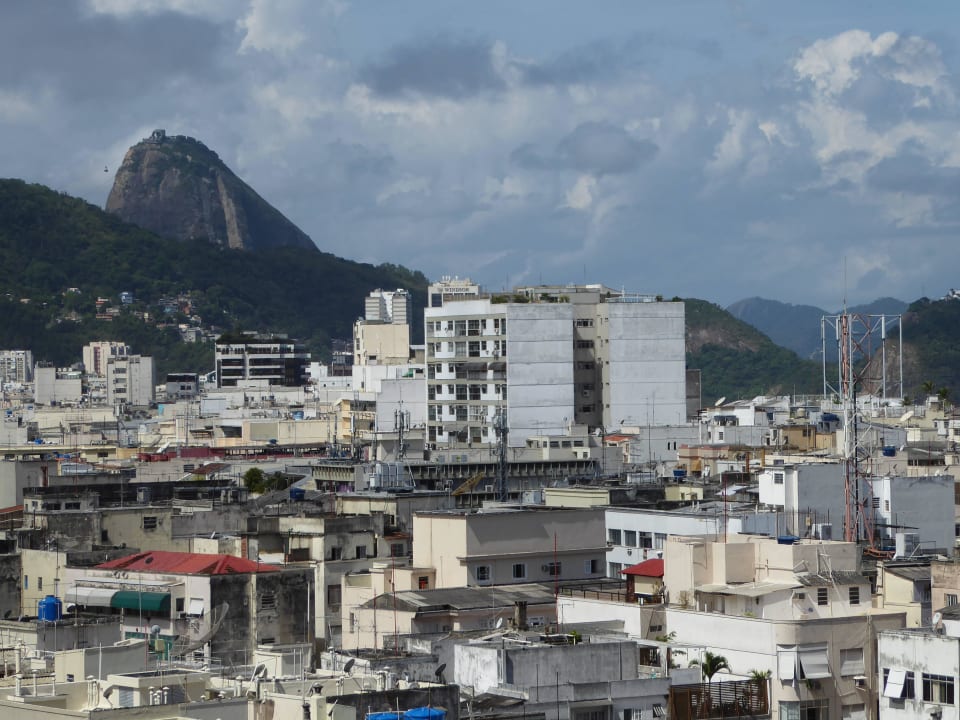 Terrassenausblick Hotel Augustos Copacabana