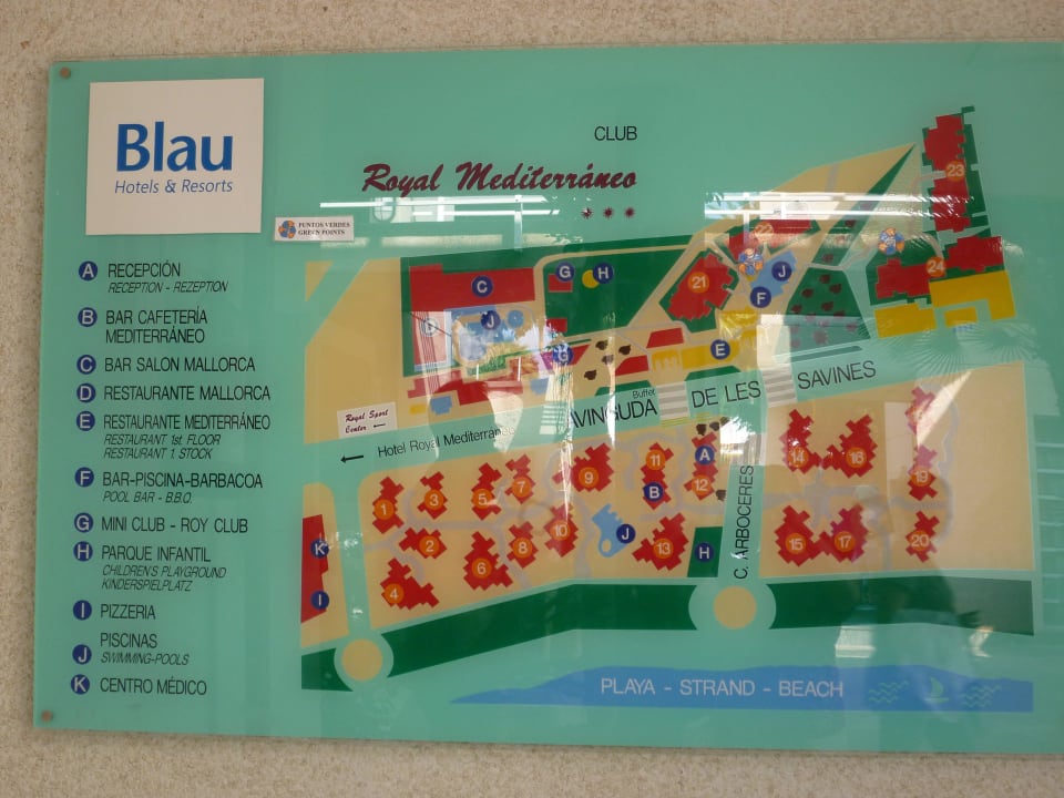 Übersicht der gesamten Anlage Hipotels Mediterraneo Club