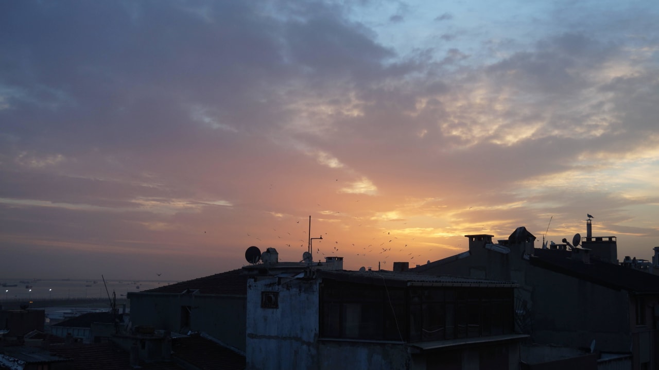 Sonnenuntergang  Hotel Niles Istanbul