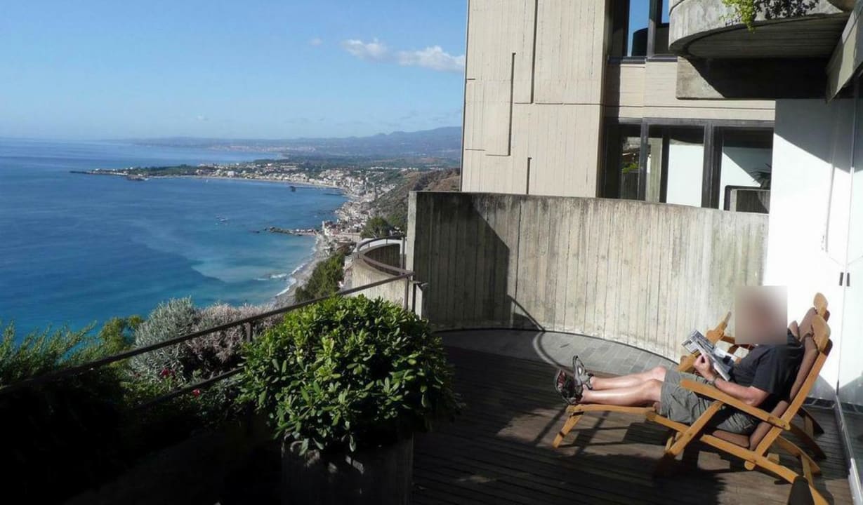 Balcony of junior suite Hotel Monte Tauro