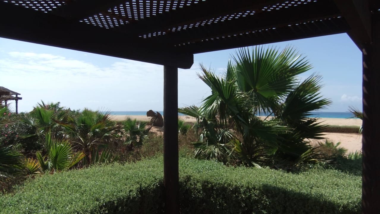 Blick auf den Strand Hotel Riu Touareg