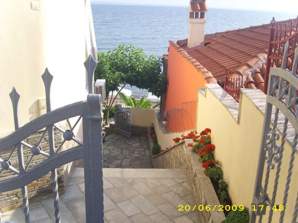 Treppe zum Appartment Haus des Vaters