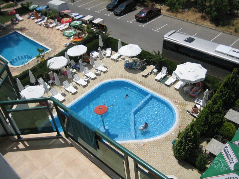 Ausblick vom Balkon Hotel Aktinia