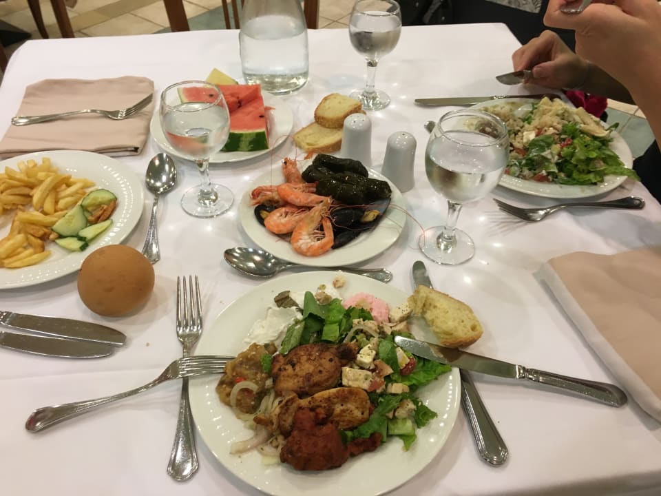 Abendessen im Buffet-Restaurant Lindos Princess Beach Resort & Spa
