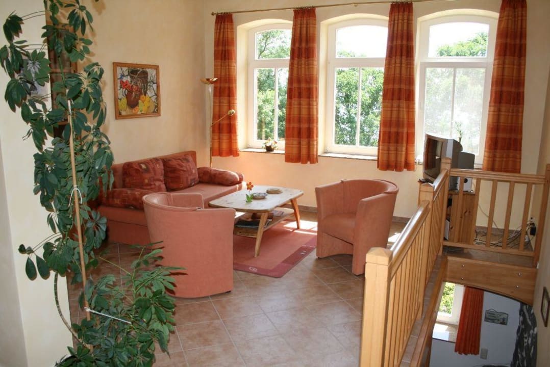 Wohnzimmer FeWo Alte Seelotsenstation