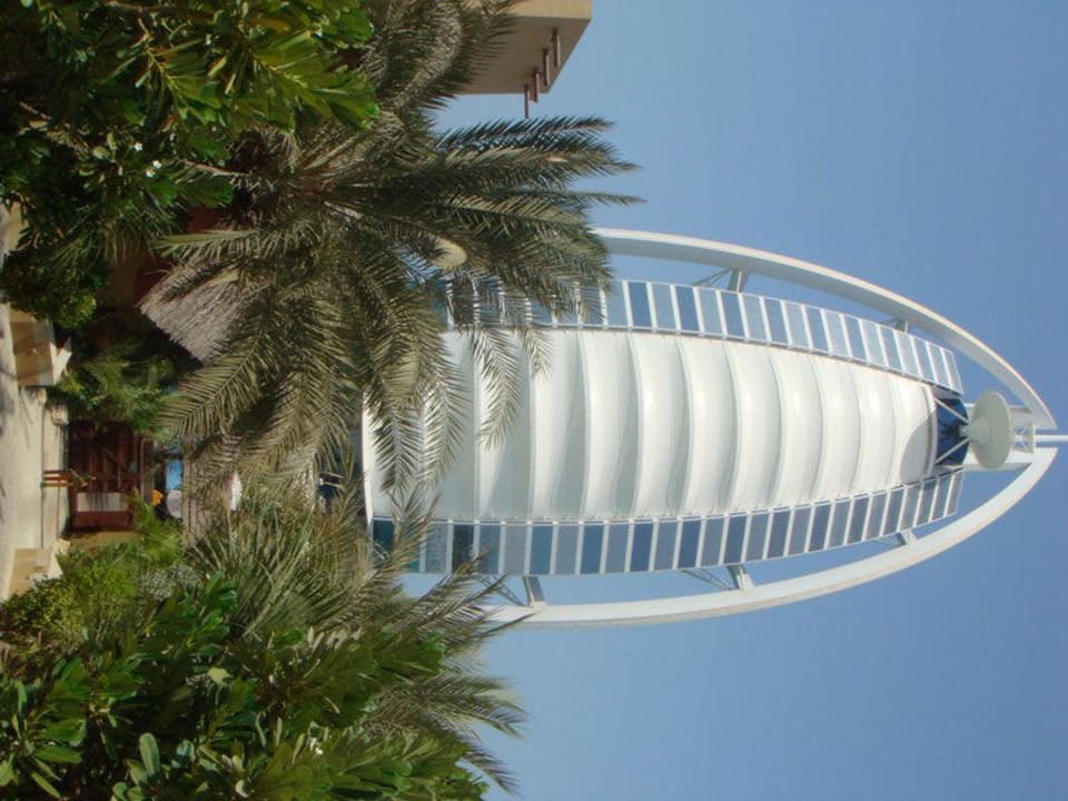 Blick auf das Burj Al Arab vom Beit al Bahar Jumeirah Beit Al Bahar