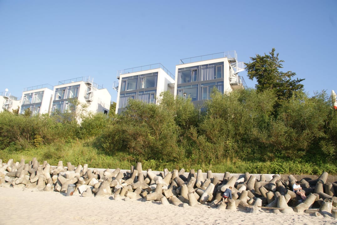 Blick vom Strand, der nur am Abend leer ist Boulevard Ustronie Morskie by Zdrojowa