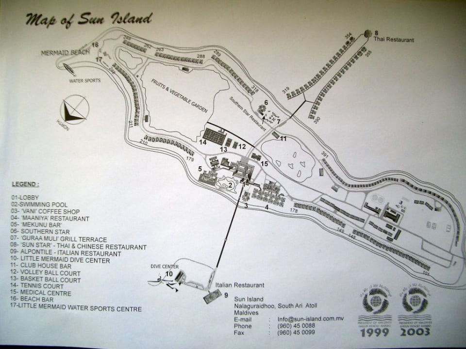 Schema des Hotels Villa Sun Island Villa Park Sun Island