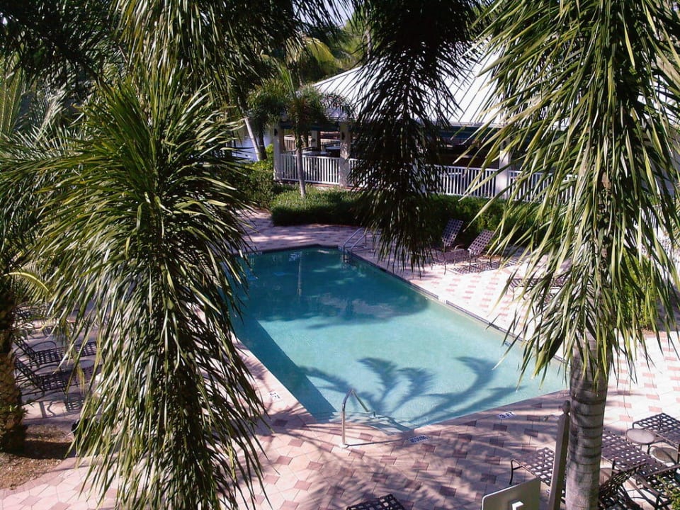 Blick vom Zimmer 208 auf den Pool Hotel Trianon Bonita Bay
