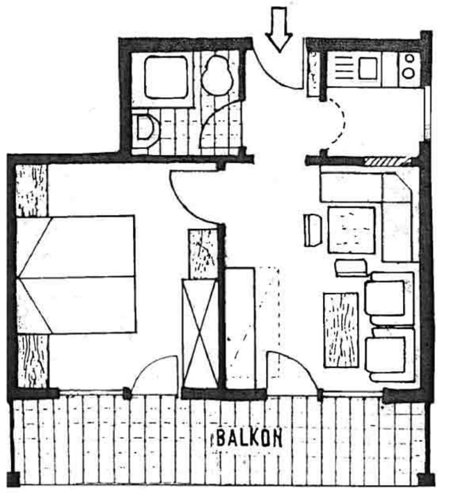 Grundriss Ferienwohnung Nocker