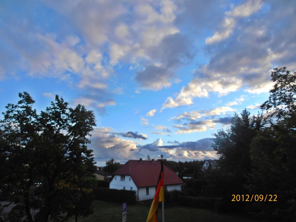 Herbstliche Abendstimmung Strandhotel Dranske