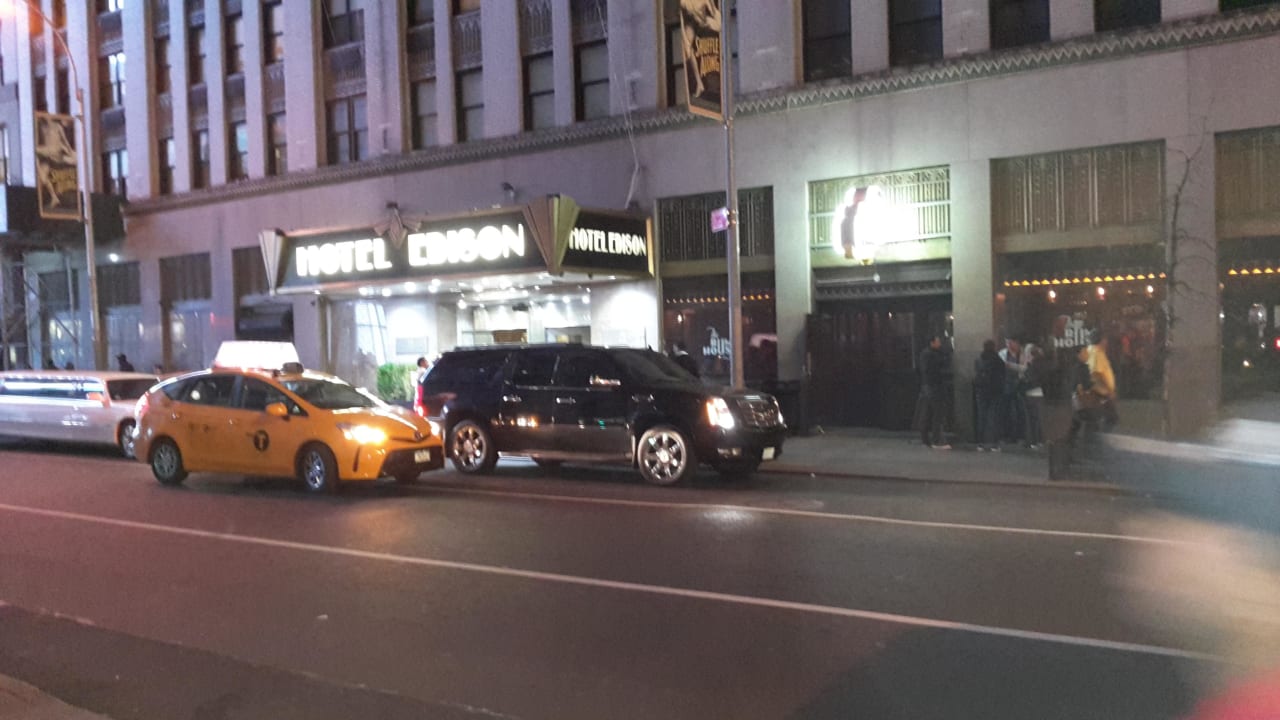 Outside Hotel Edison