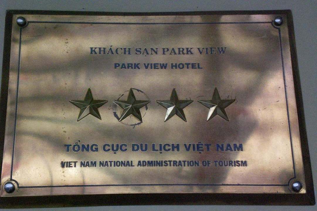 Schild am Eingangsbereich Hotel Park View