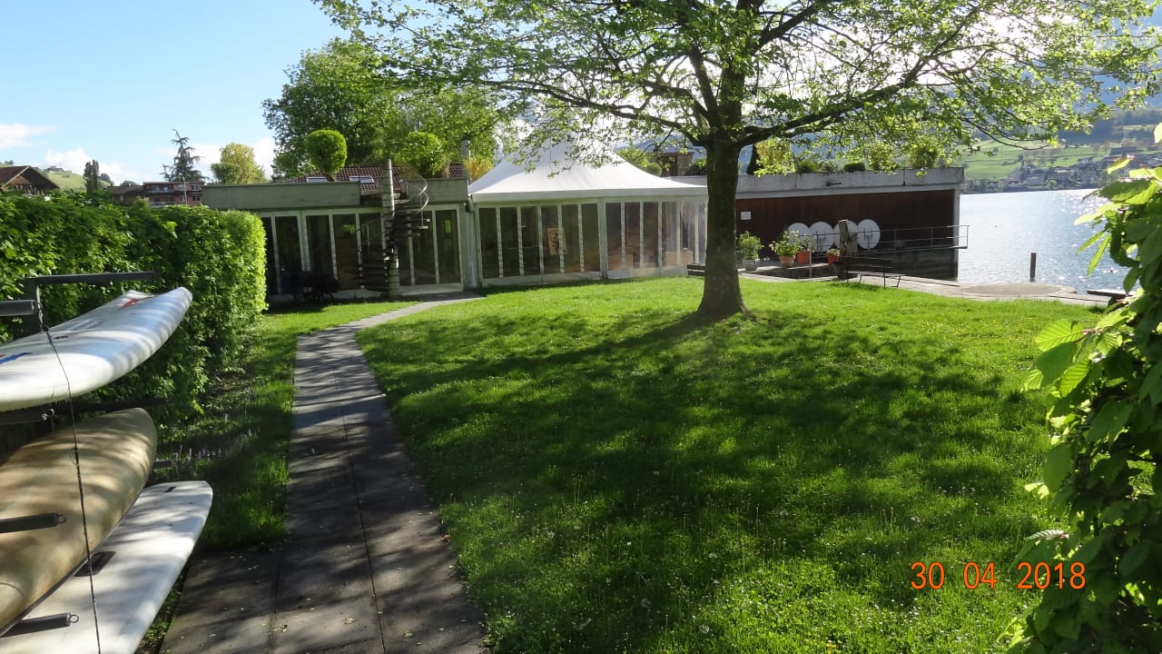 Hotelstrand, aber nur immer Sommer geöffnet Seehotel Wilerbad