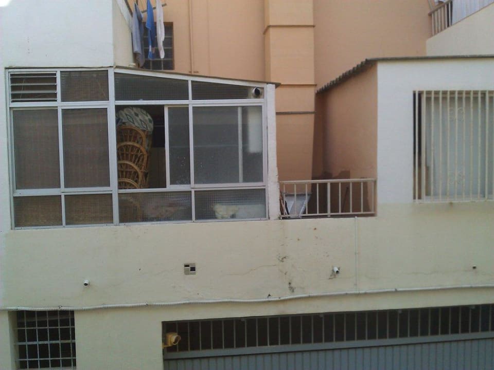 Ausblick vom Balkon nach vorne Hotel Climent