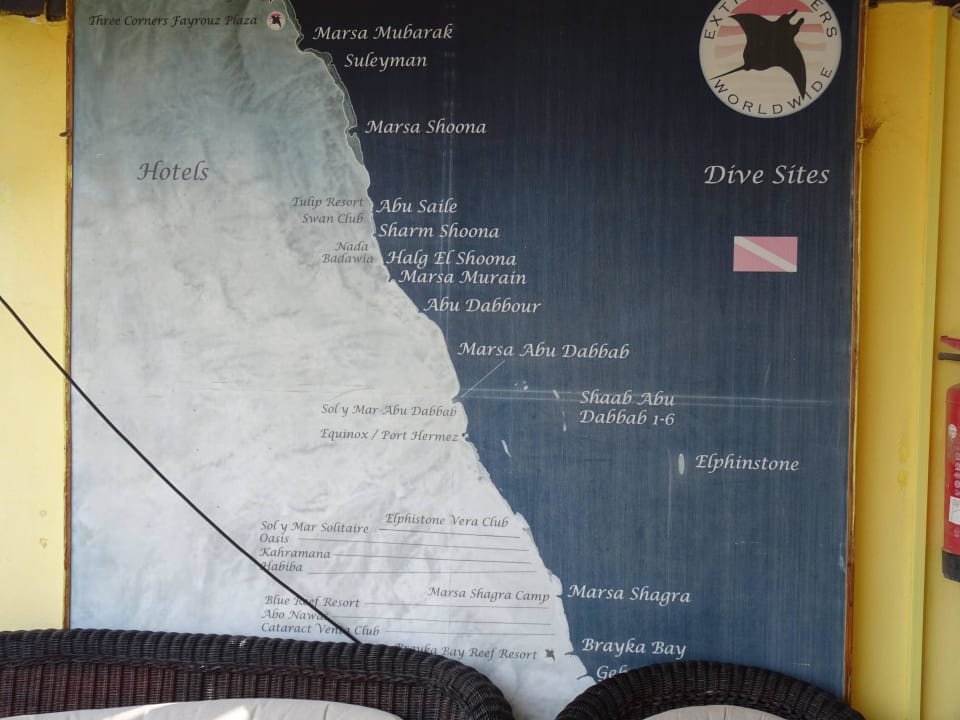 Tauchmölichkeiten ohne Ende. Three Corners Fayrouz Plaza Beach Resort