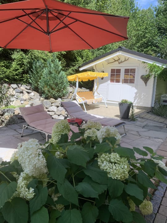 Gartenanlage Ferienhaus Allgäuvilla