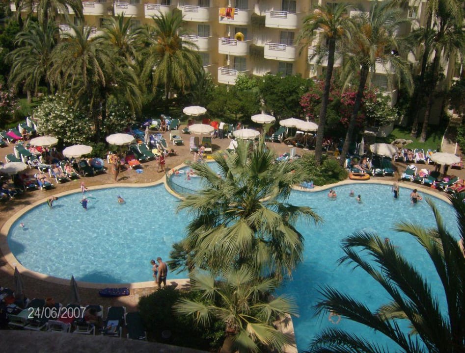 Blick von Balkon Protur Palmeras Playa Aparthotel