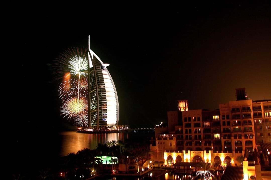 Blick auf das Burj al arab Jumeirah Mina A'Salam