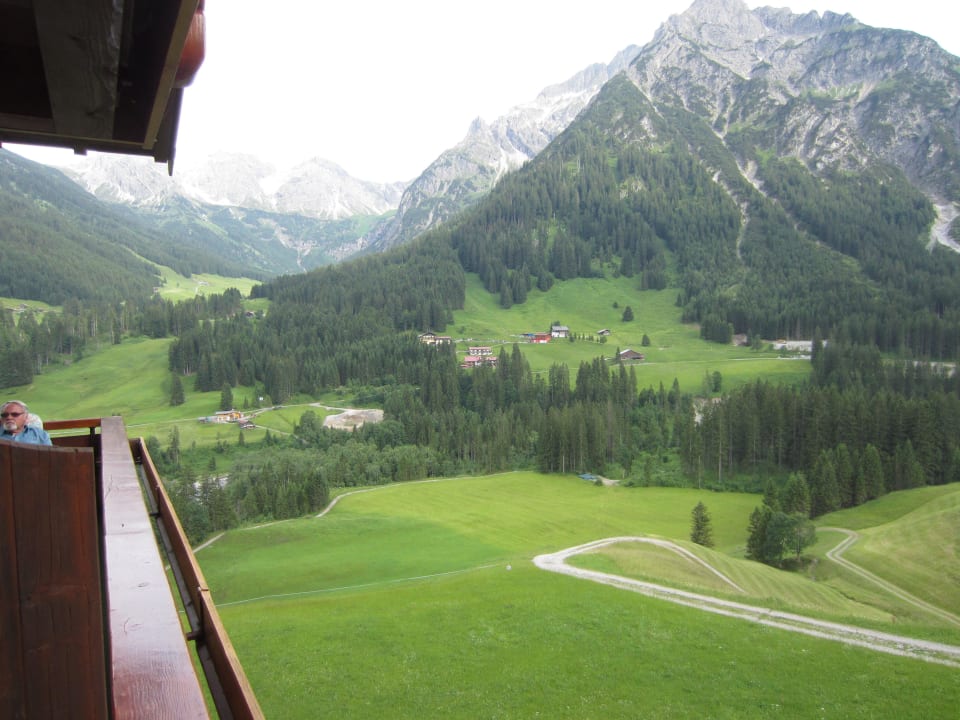 Blick vom Balkon unseres Zimmers Hotel Leitner